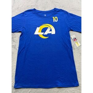 Los Angeles Rams Cooper Kupp 10 T-Shirt Boys XXL 18 Blue New NFL Team Apparel